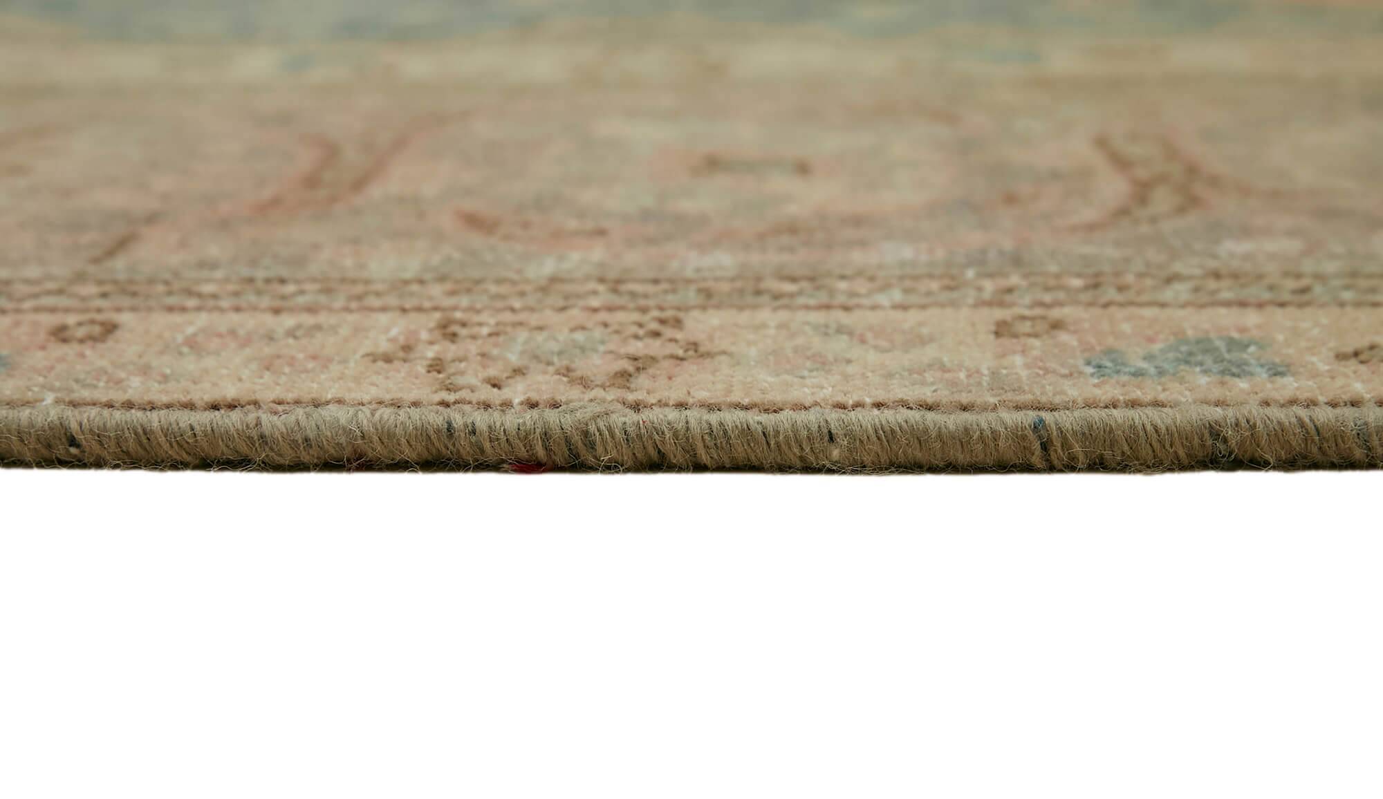 Handmade Turkish Contemporary 1980s 286 cm x 390 cm Beige Wool Carpet