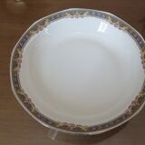 Hollow dish " jean boyer " limoges porcelain, floral pattern 20 years
