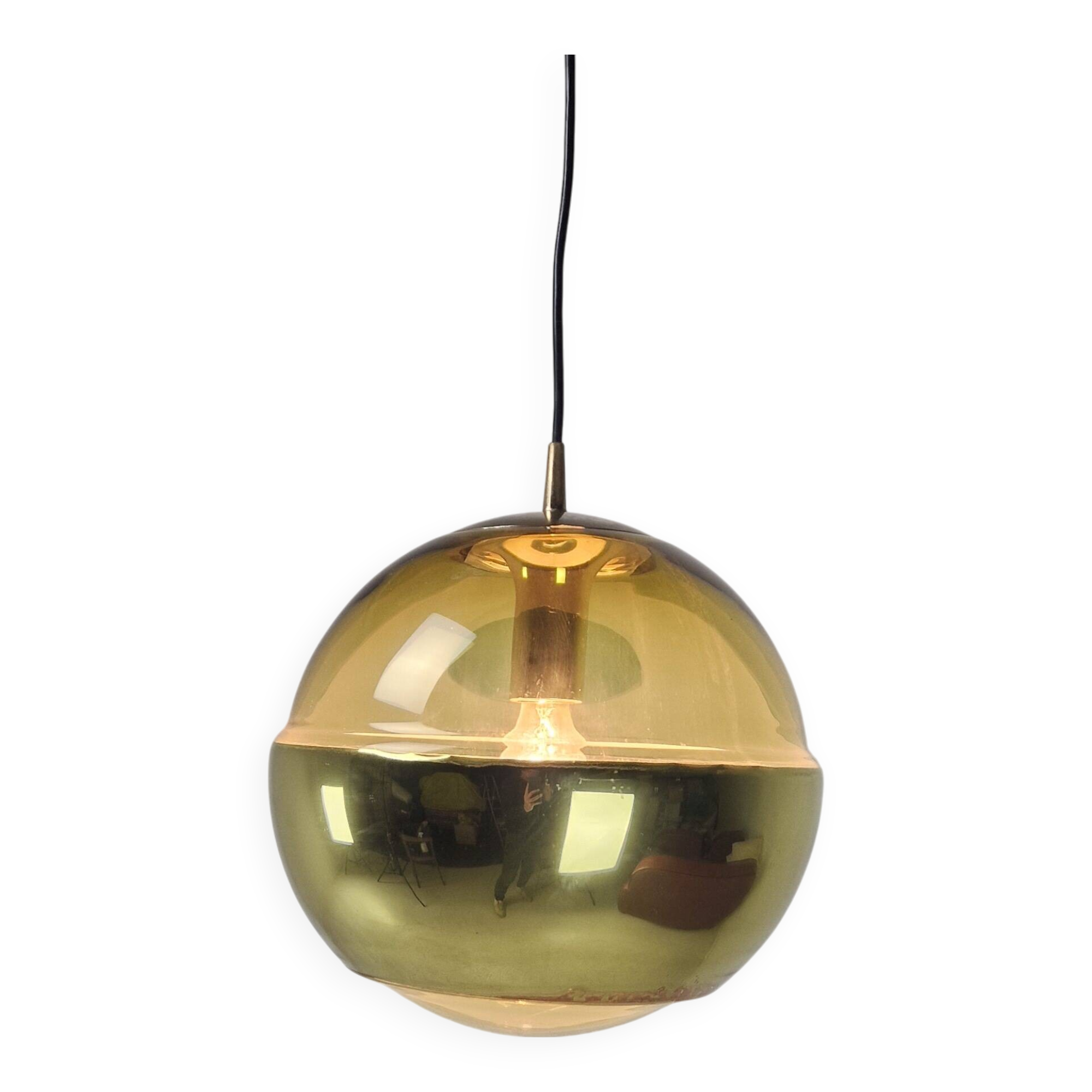 Elegant Mid-Century Modern Pendant by Peill & Putzler, Germany 1970's