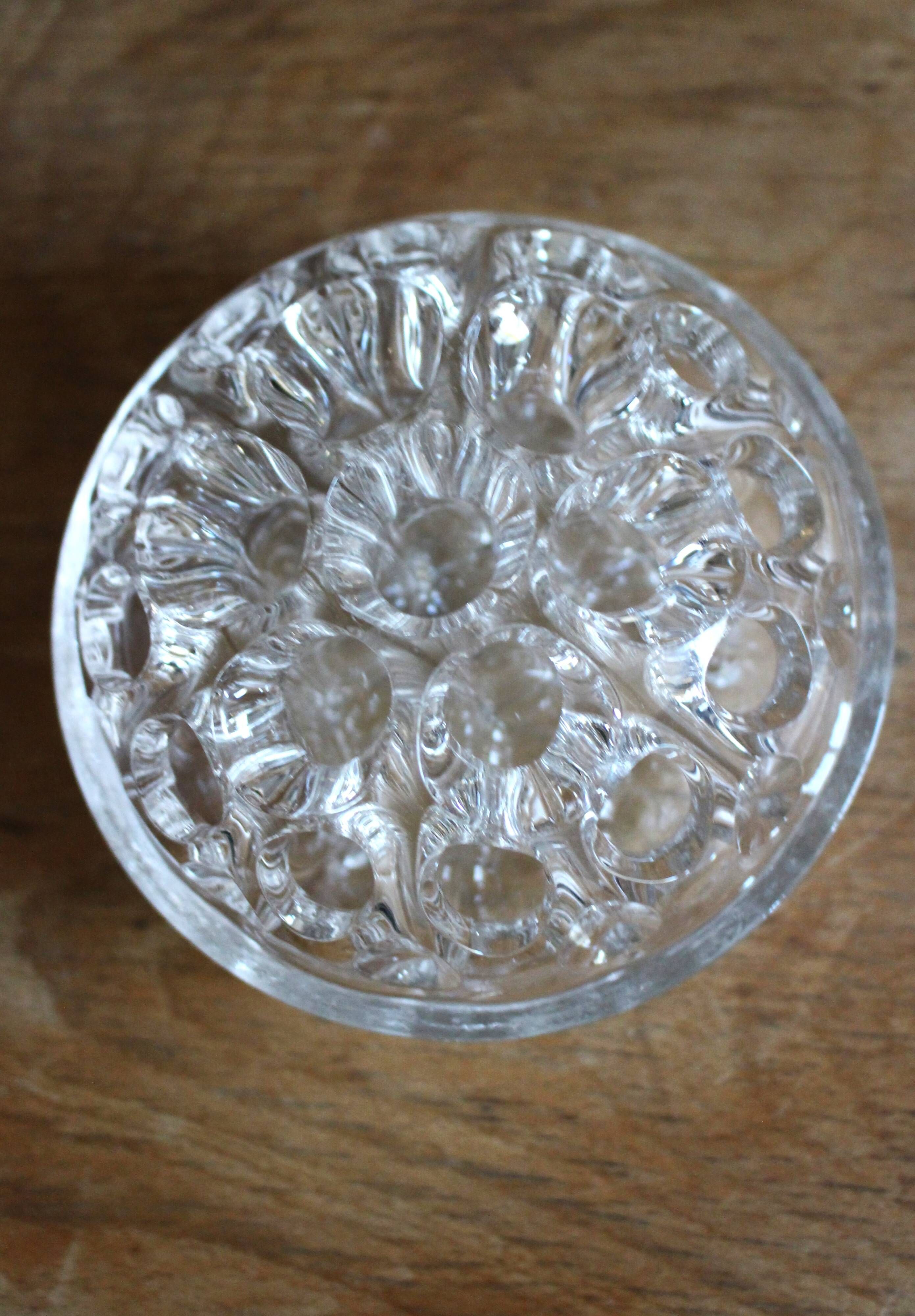 Round flower pick 20 vintage glass sunflowers