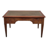 Louis XVI style flat desk in 19th century mahogany