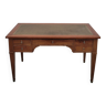 Louis XVI style flat desk in 19th century mahogany
