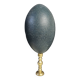 Emu Egg, Bronze Base (Early 20th century) H: 21 cm | Curiosity Collectible | PlaceOddity