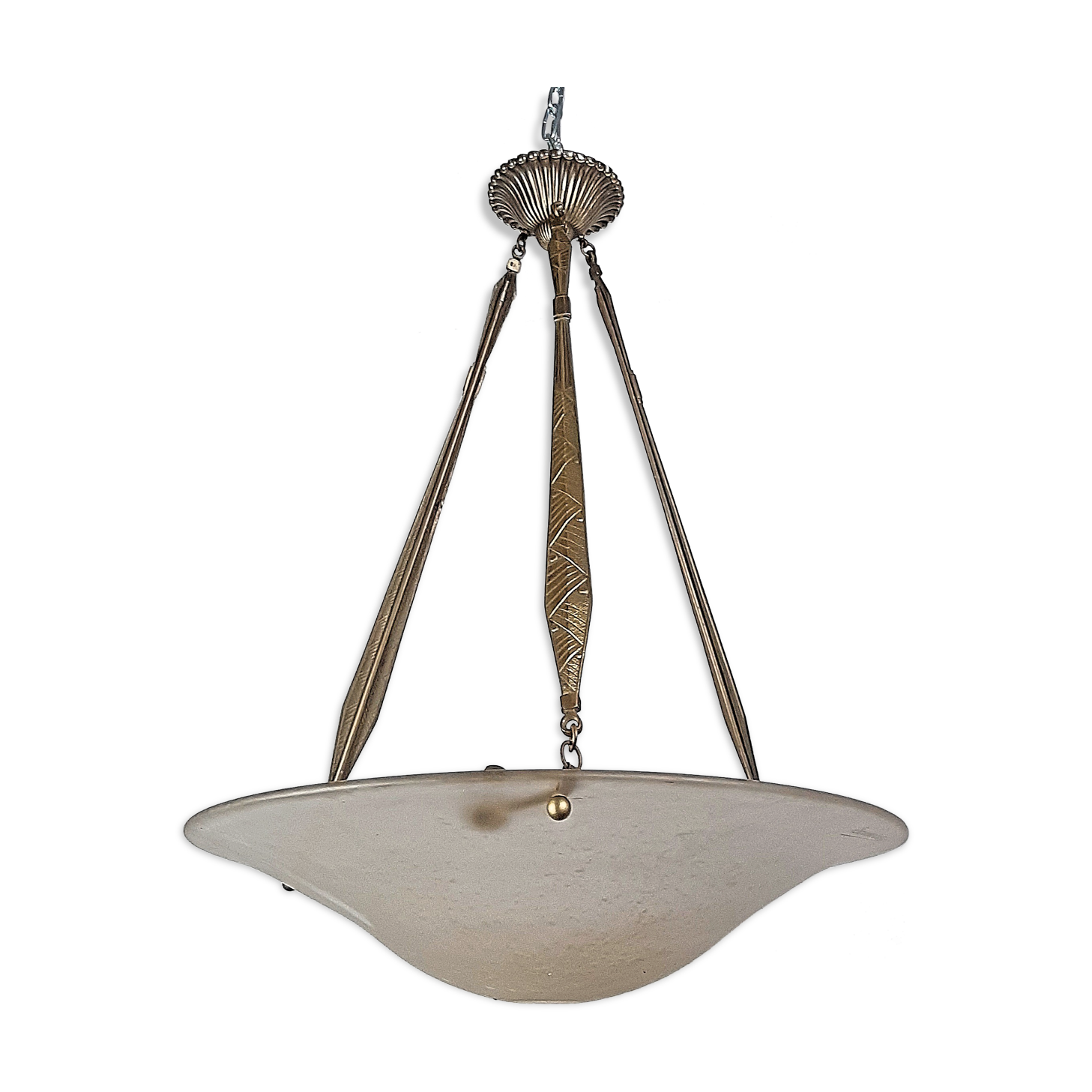 Suspension de schneider france vasque de 50cm monture en bronze
