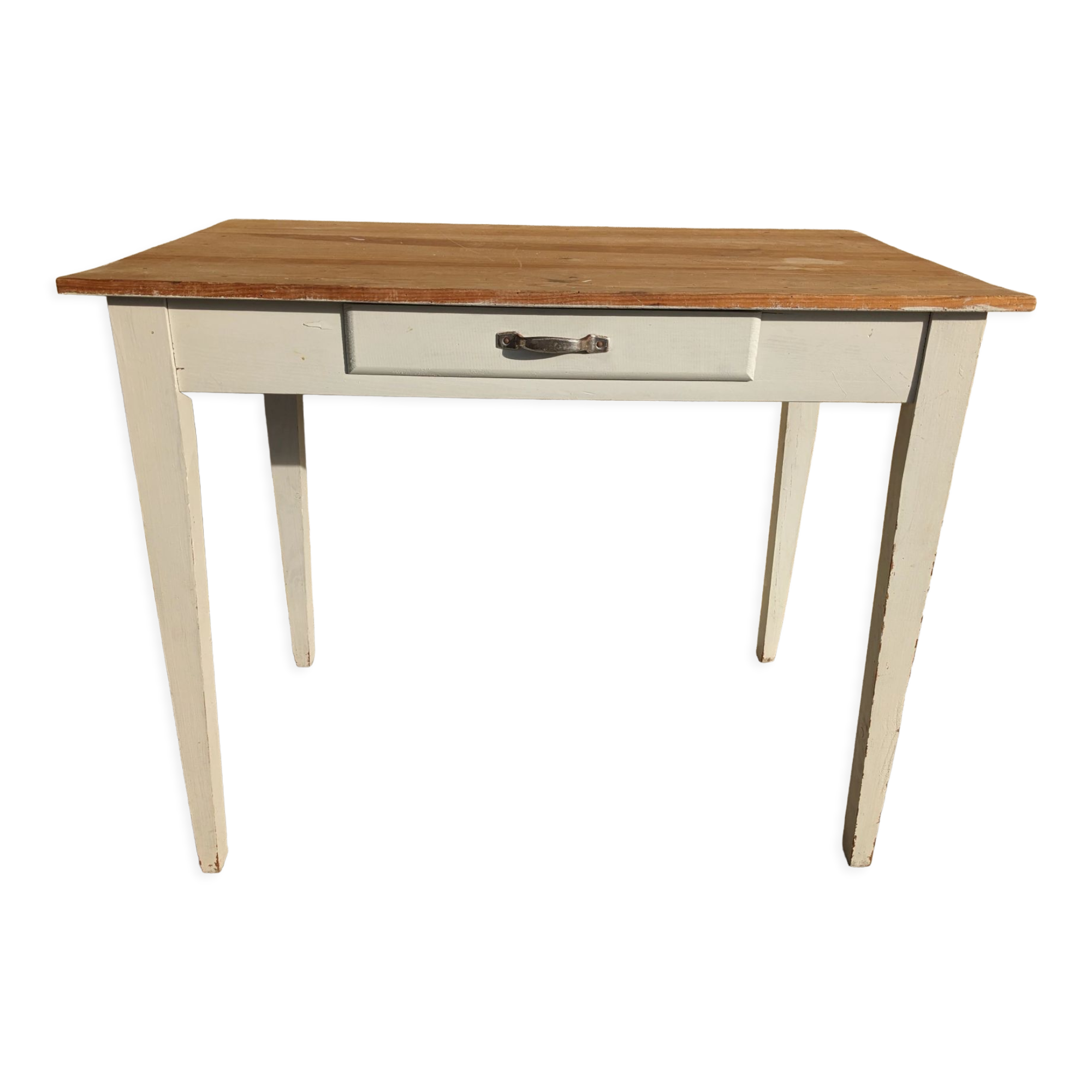 Old country pine side table