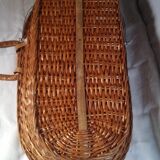 Old moses basket in wicker
