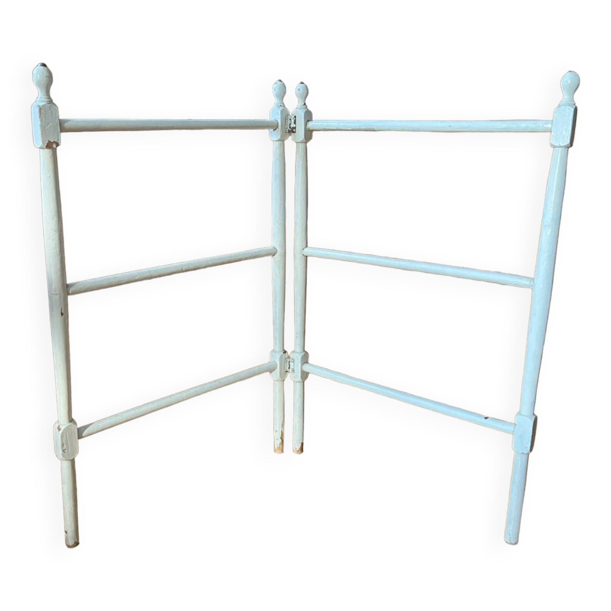 Old wooden towel rack