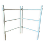 Old wooden towel rack