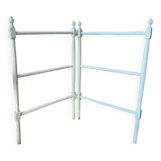 Old wooden towel rack
