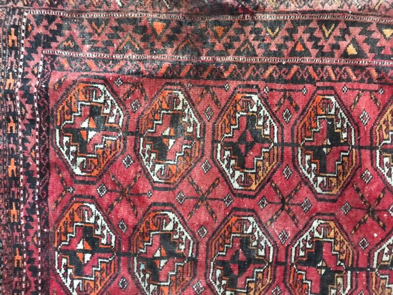 Handmade Afghan Turkmen rug 98x178 cm