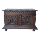 Coffre Breton en bois naturel