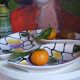 Three vintage free-form ceramic ravine dishes from the 1950s