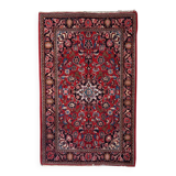 Ancient Persian Kashan carpet, handmade, 131 cm x 205 cm, 1920s.