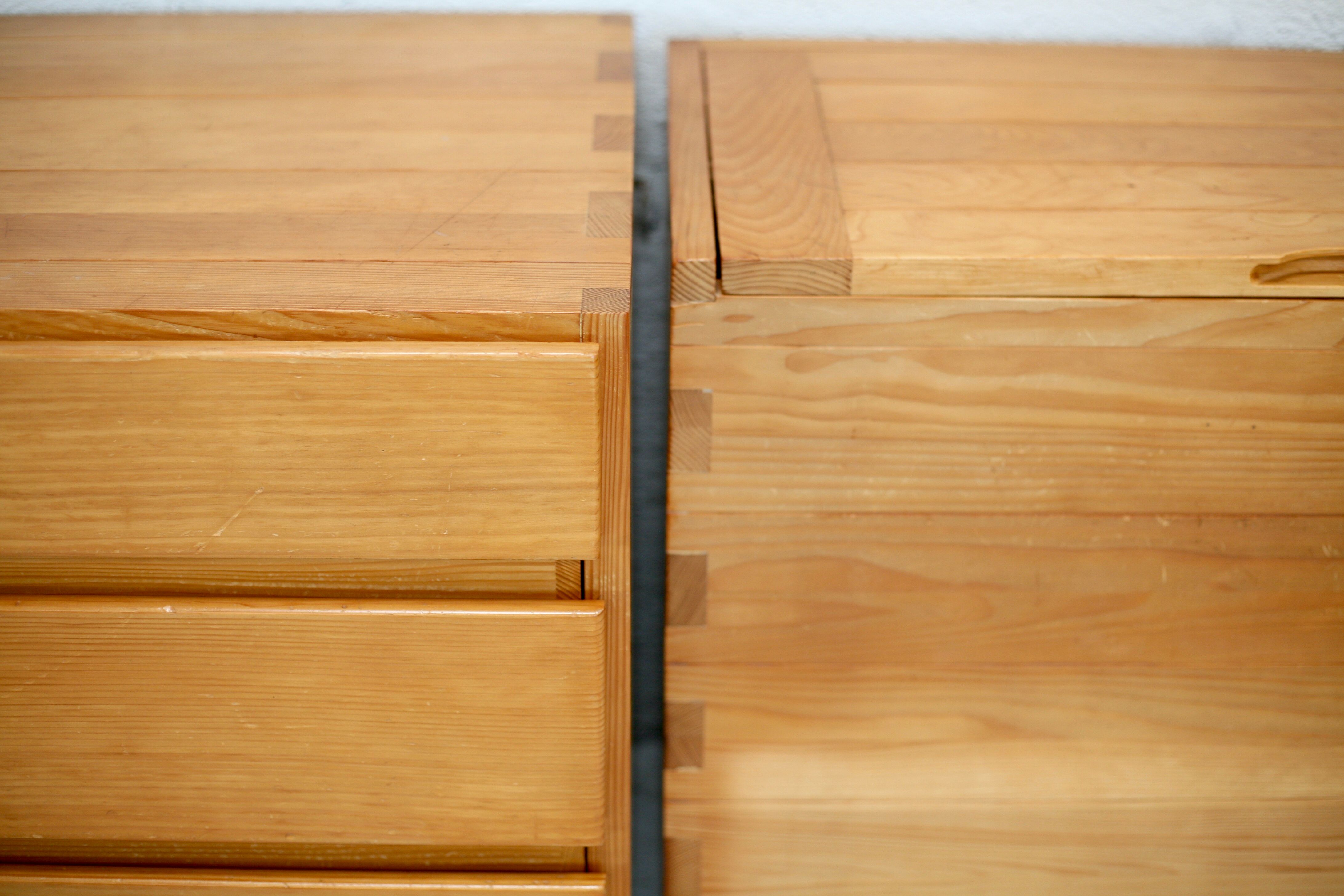 Maison Regain: modular office set. Pine. France, circa 1975