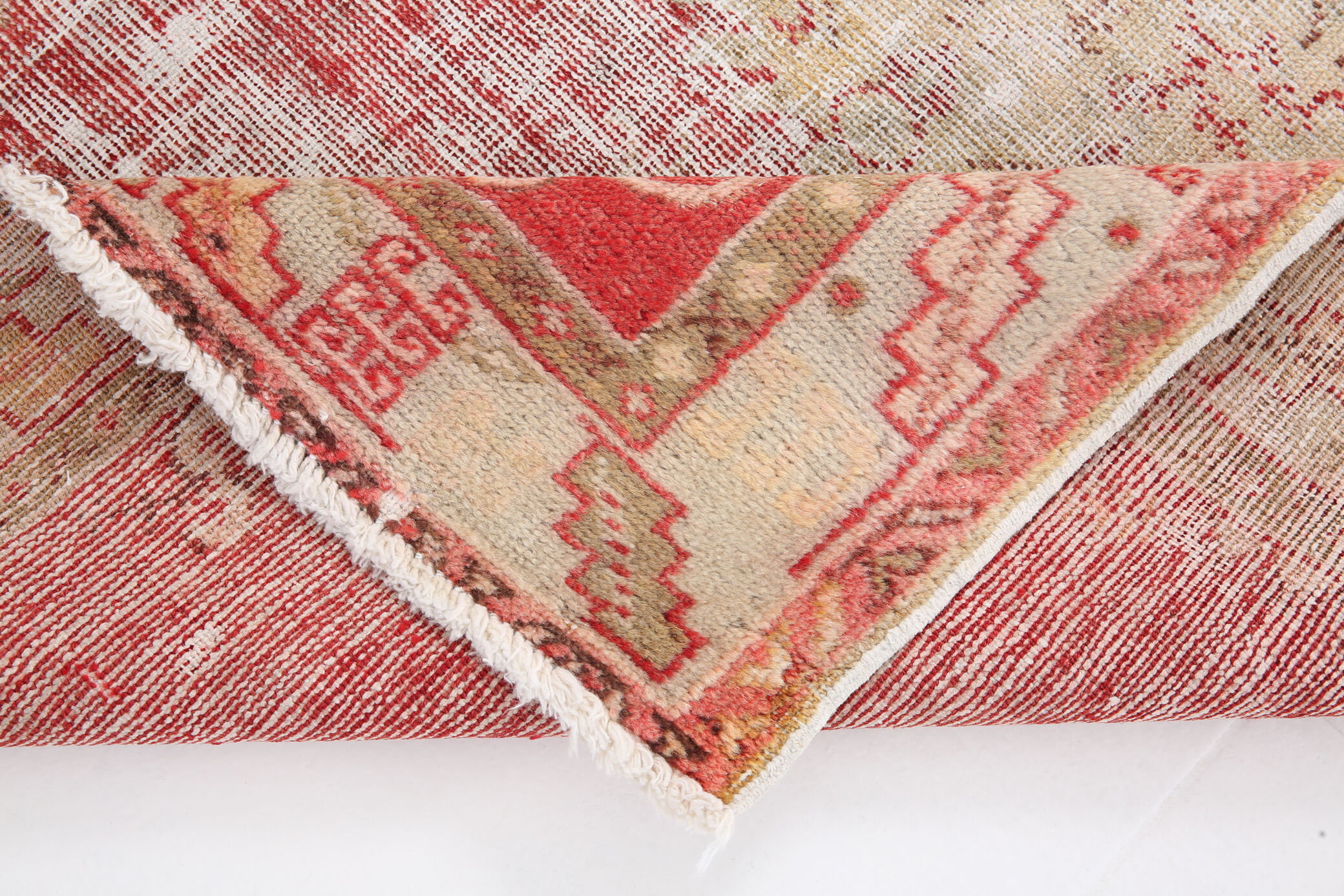 3x6 red and beige turkish rug