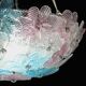 Murano Multicolor Ceiling Light Flower by Seguso for Venini, Italy, 1960s