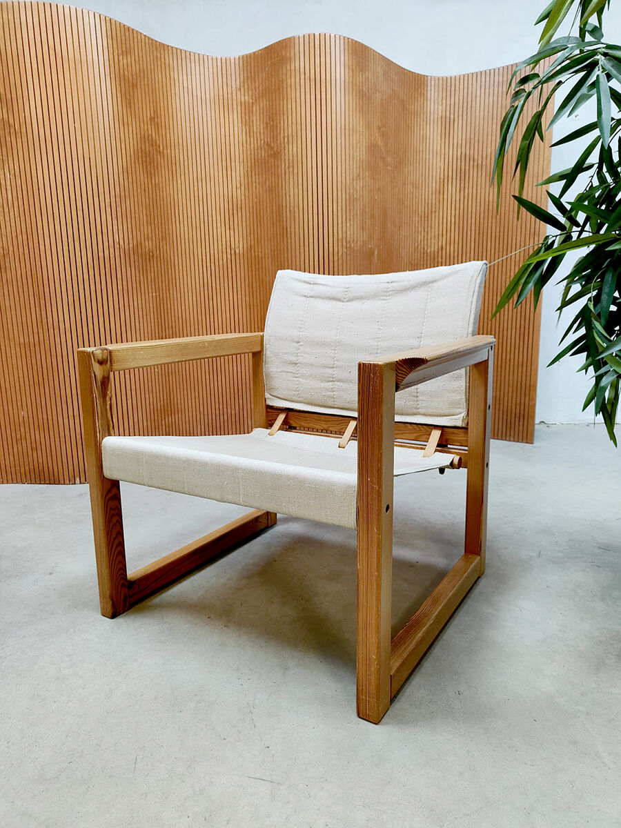 Set of 2 Swedish safari chairs 'diana' Karin Mobring