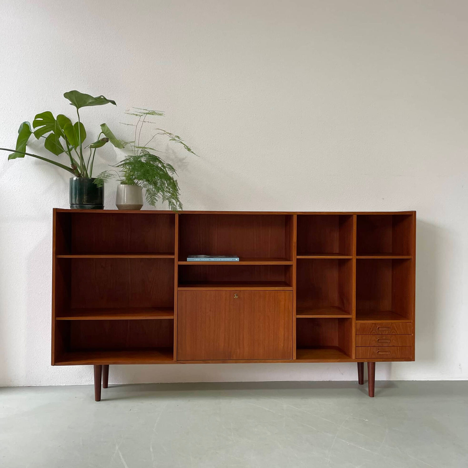 Teak bookcase