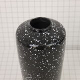 Black and white speckled vase