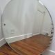 Round mirror with bevelled rim of the 60s diameter 66 cm
