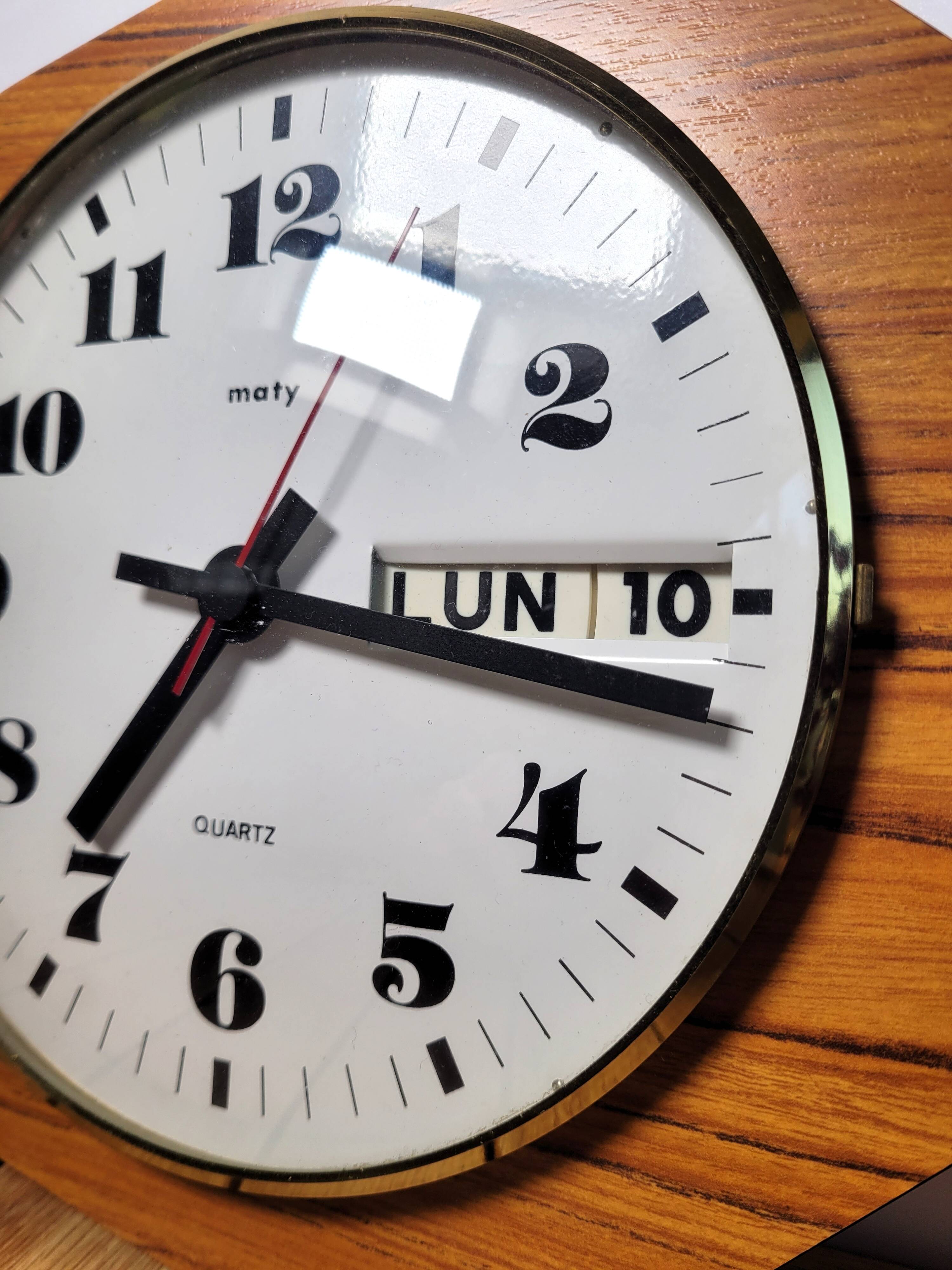 Vintage Maty wall clock 1970