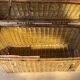 Old wicker suitcase