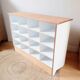 Vintage locker shelf furniture