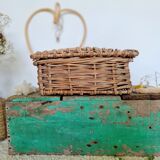 Vintage rattan trunk