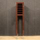 Lacquered wood side table