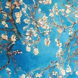 Folding screen with the theme "Almond tree in bloom"