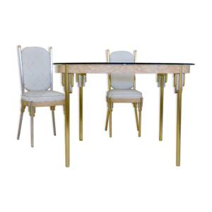 Table et ses 2 chaises - art