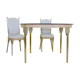 Table and 2 chairs Art Deco