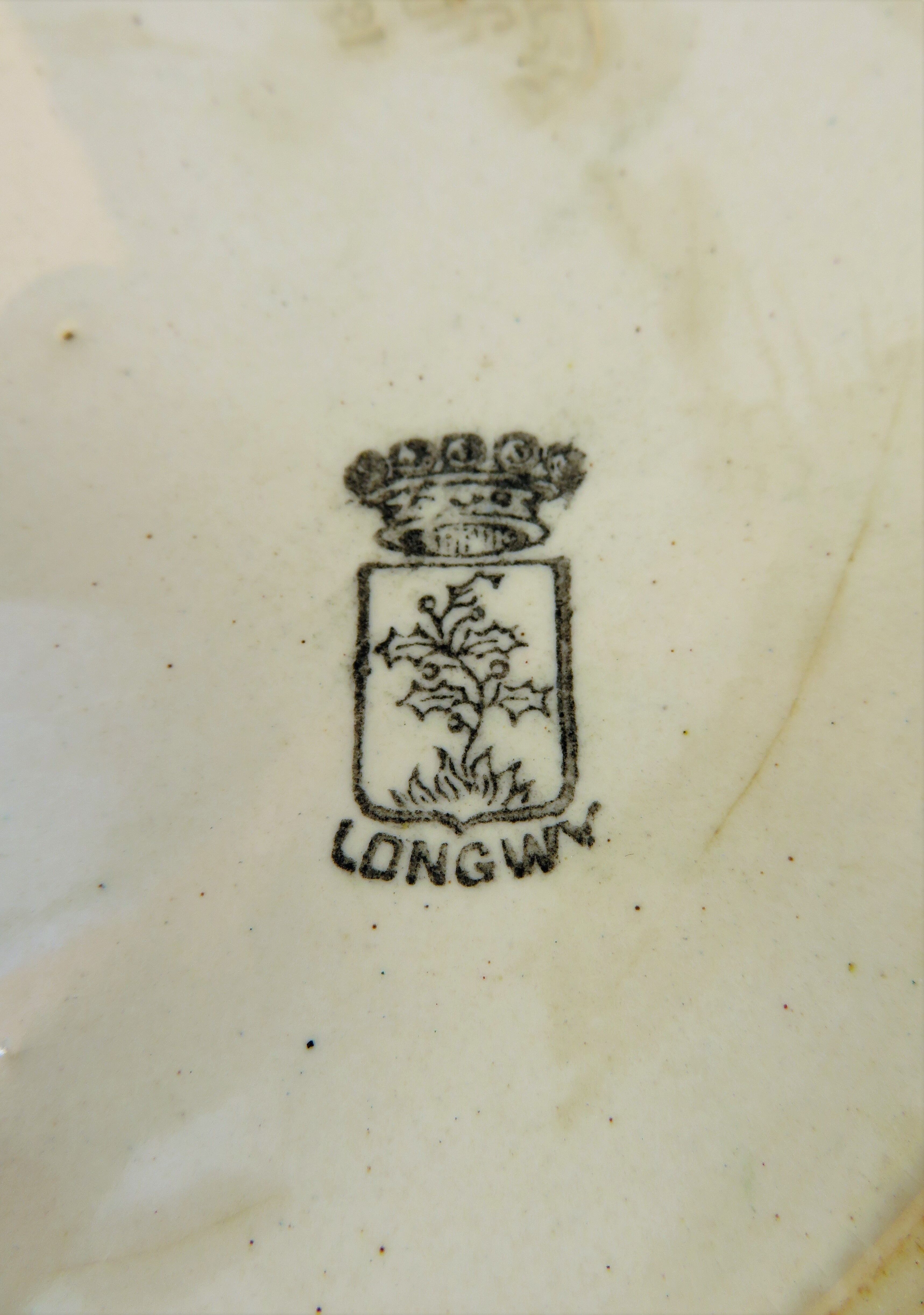 Rare plate decorated with cerises manufacture de Longwy
