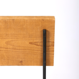 Chair in wood and black metal, 1990s