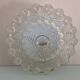 Round vintage bubbled glass ceiling light from the 60s and 70s