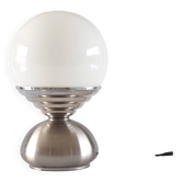 Art Deco touch lamp and opaline ball