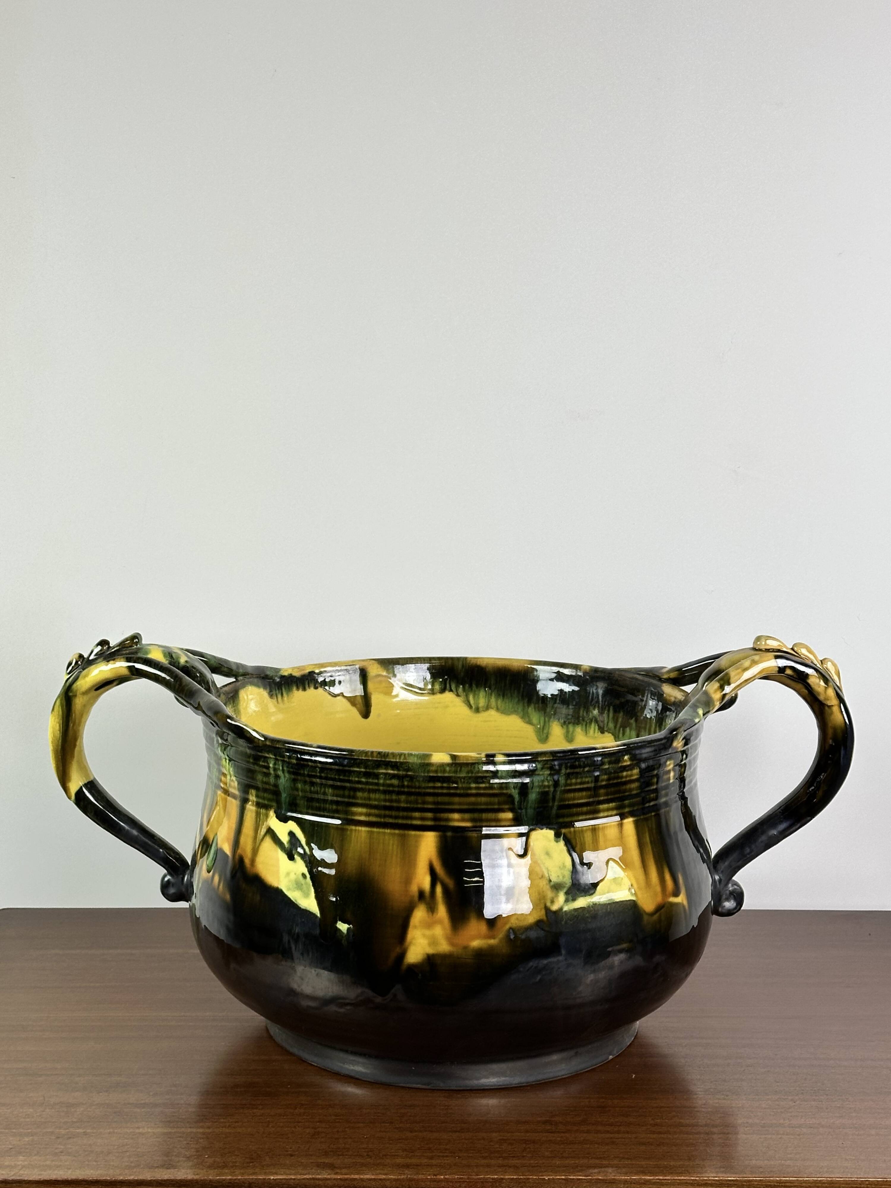 Vintage ceramic basin by André Chaudemanche 1960