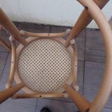 Pair of vintage canne bistro stool