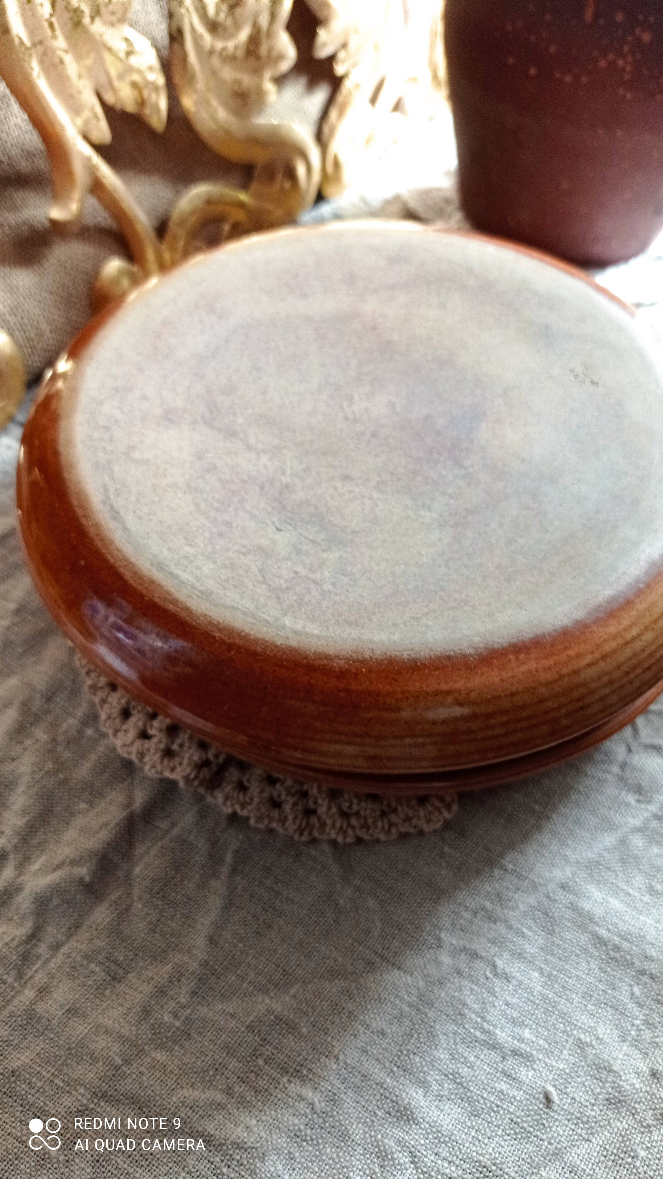 Set of five plates in sandstone
