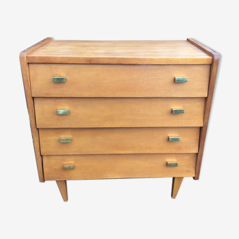 Vintage light oak dresser 1960