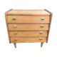 Commode vintage 1960 chêne clair