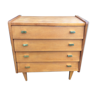 Vintage light oak dresser 1960