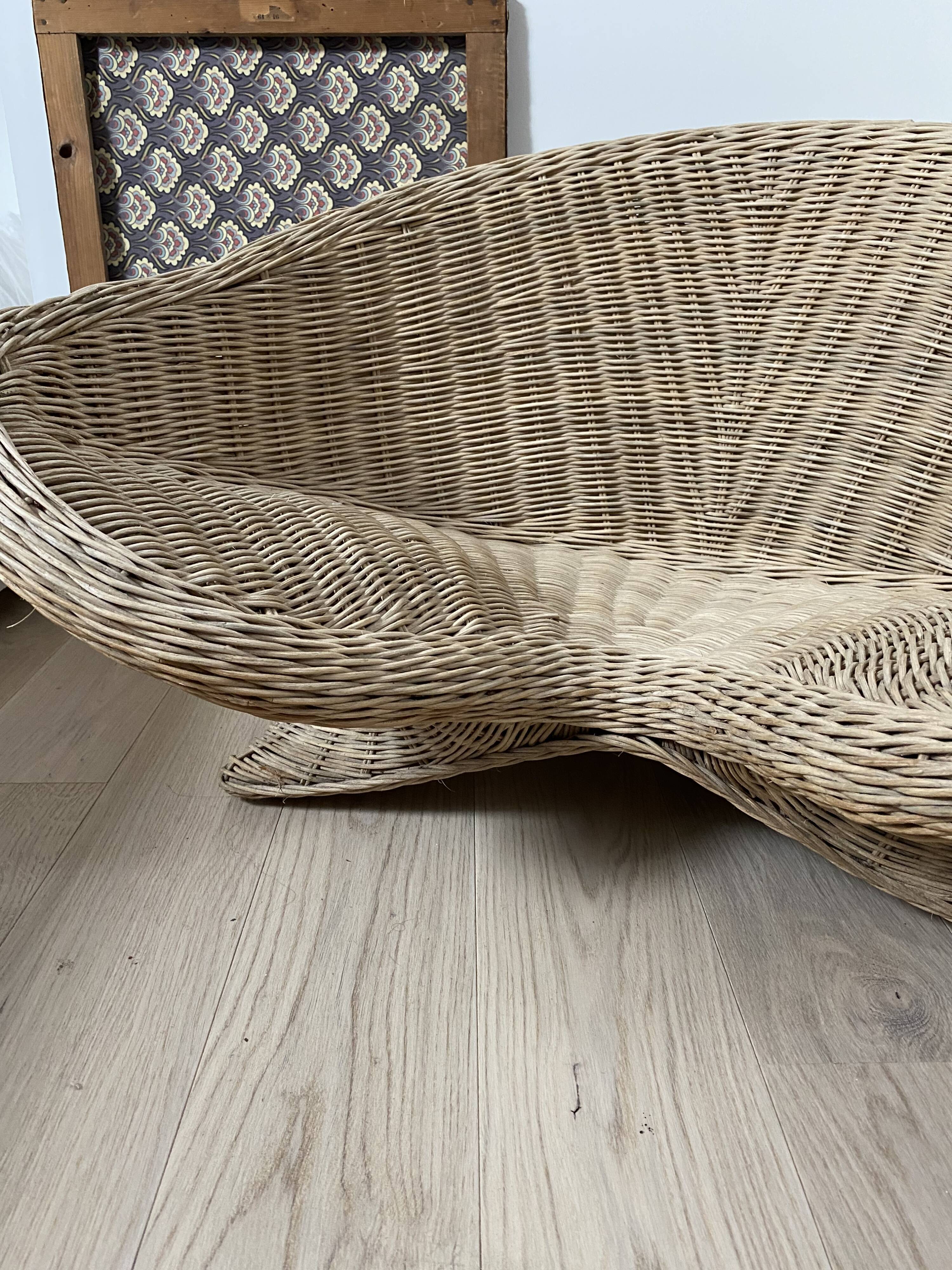 Rattan armchair