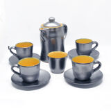 1960s modern ceramic coffee service Gramann (Topferei Römhild), Germany
