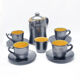Service de café en céramique moderne des années 1960 Gramann (Topferei Römhild), Allemagne