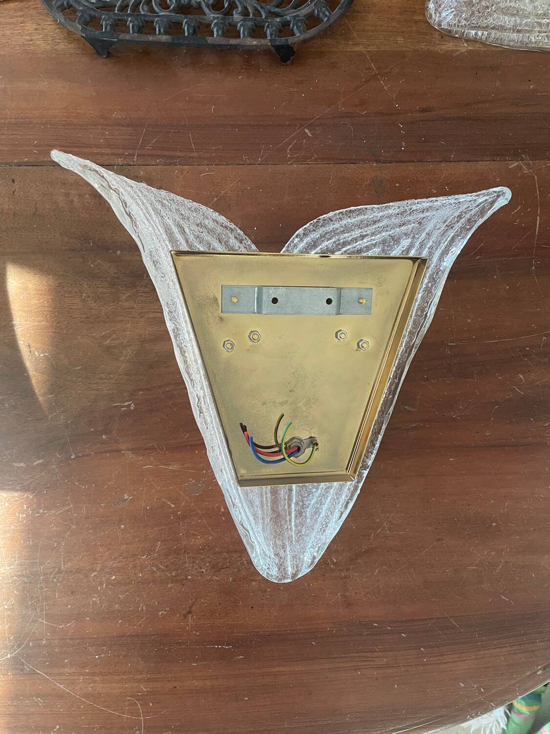 Pair of Murano wall lights