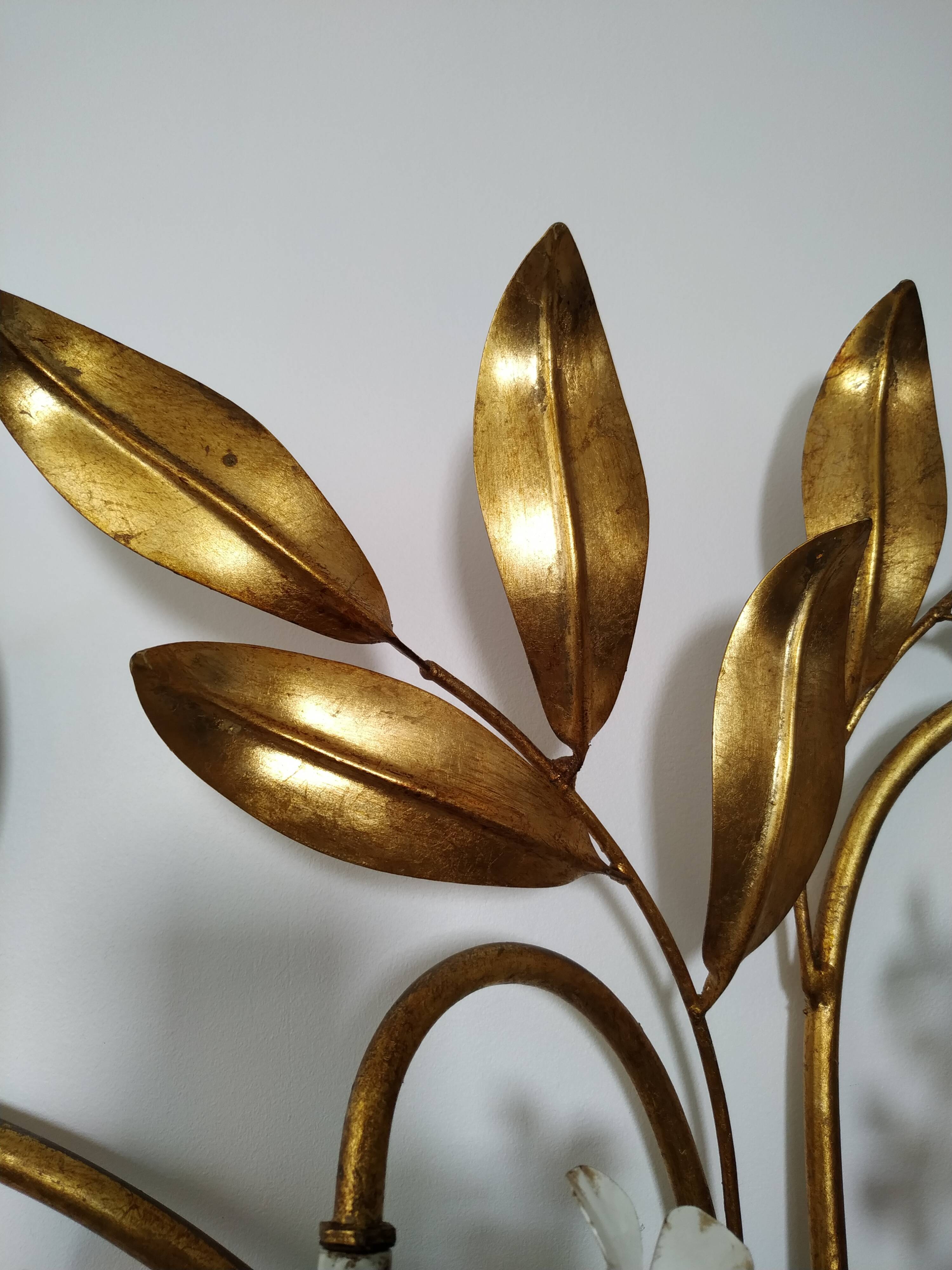 Masca italy spectaculaire applique fleurs et feuillage