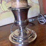Silver metal lamp base
