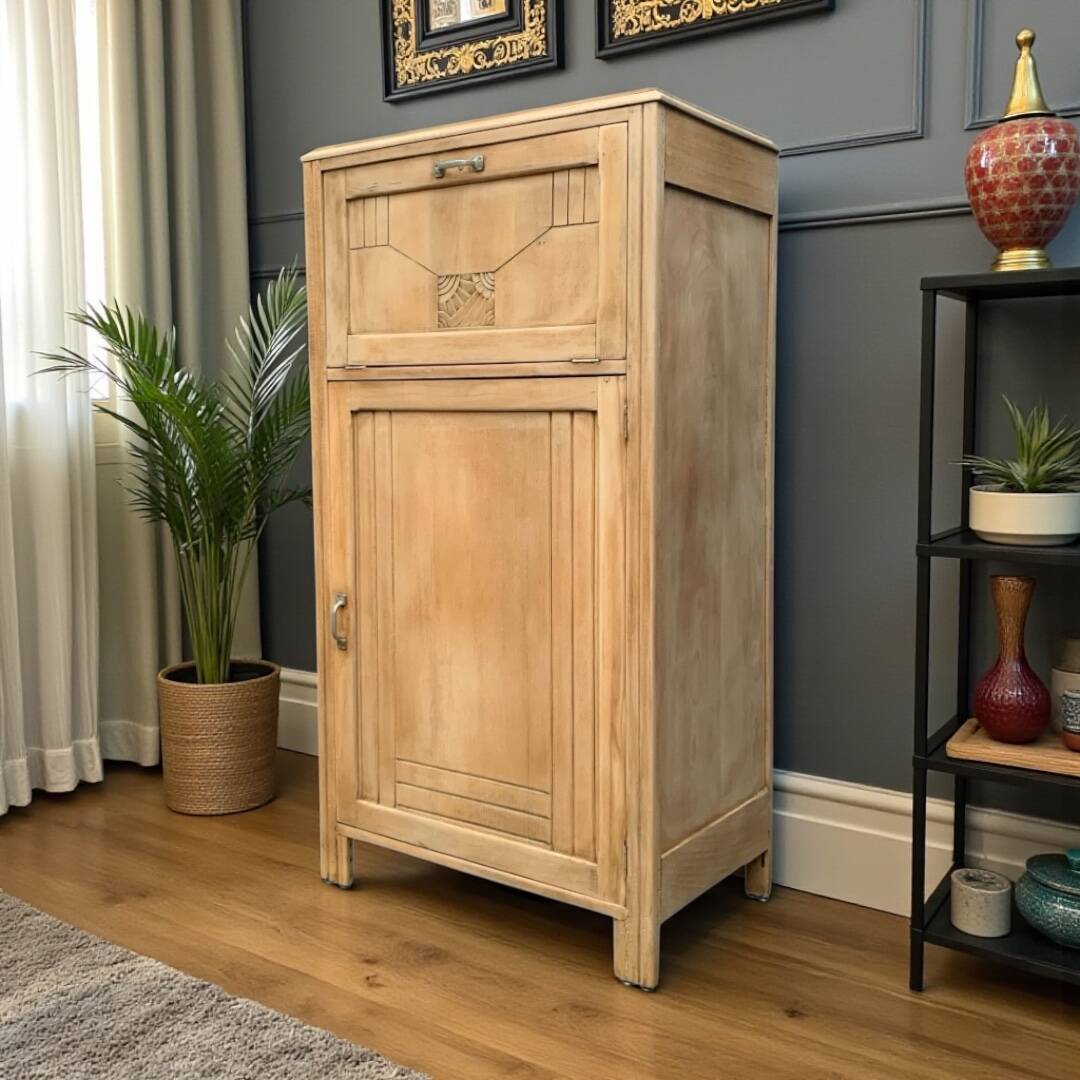 Buffet parisien art déco bois brut 