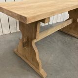 Old solid oak console